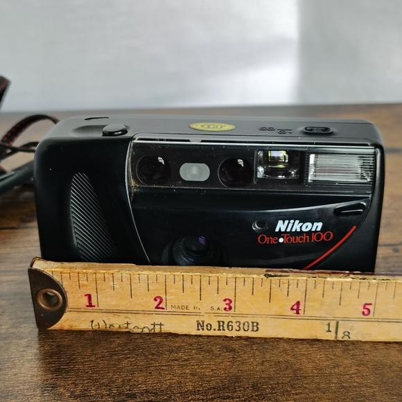 Nikon One Touch 100 35mm Film Point & Shoot Camera VTG 80s Untested - Picture 16 of 17